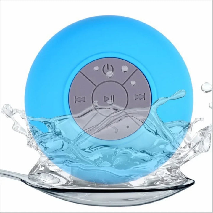 Mini Portable Bluetooth Speaker  Powerful Suction-Cup  Built-in Microphone Bluetooth Speaker for  Phone Shower Gift