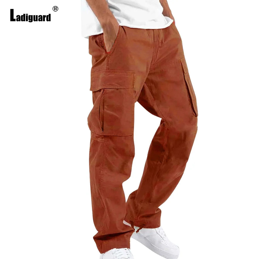 Plus Size Cargo Pants – Multi-Pockets Outdoor Sweatpants