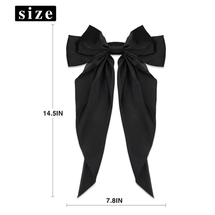 Elegant Bow Ribbon Hair Clip – Satin Bowknot Hairpin