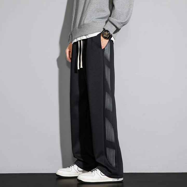 Fashionable Loose Straight Pants for Men 2024 Spring Autumn Season, Versatile Cotton Cargo Trousers