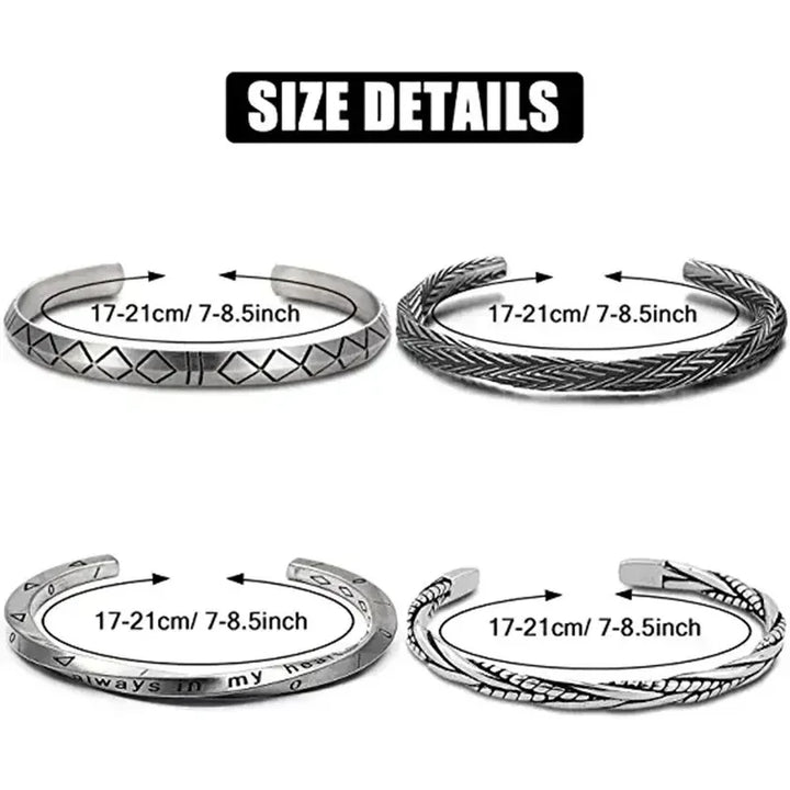 Simple Twisted Open Bangles – Stainless Steel Cuff Bracelet