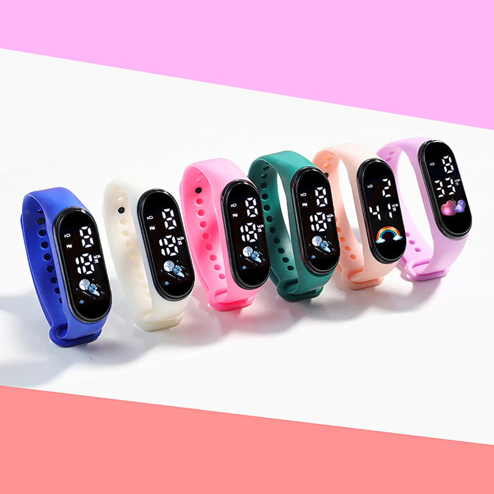 Kawaii Kids Smart Watch - Waterproof Digital Sports Watch