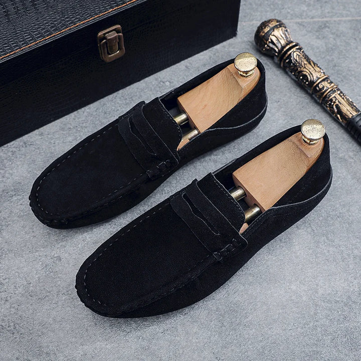 New Suede Men Casual Shoes Fashion Male Lazy Shoes Breathable Comfort Slip-on Mens Driving Shoes Luxury Brand Loafers Moccasins