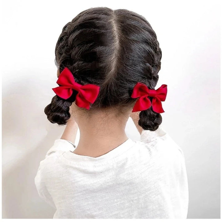 Bow Hair Clip Set – Elegant Flower Design