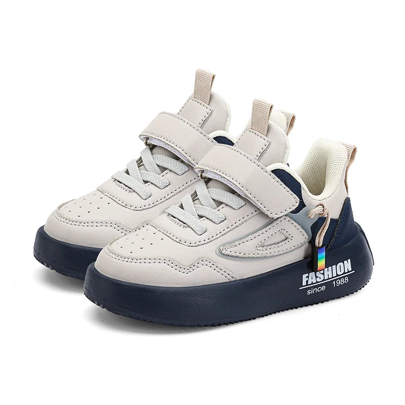 Children Sneakers Boys Shoes Leather Flat Kids Shoes for Lightweight Sports Running Tennis Boy Sneaker Walking Outdoor Shoes