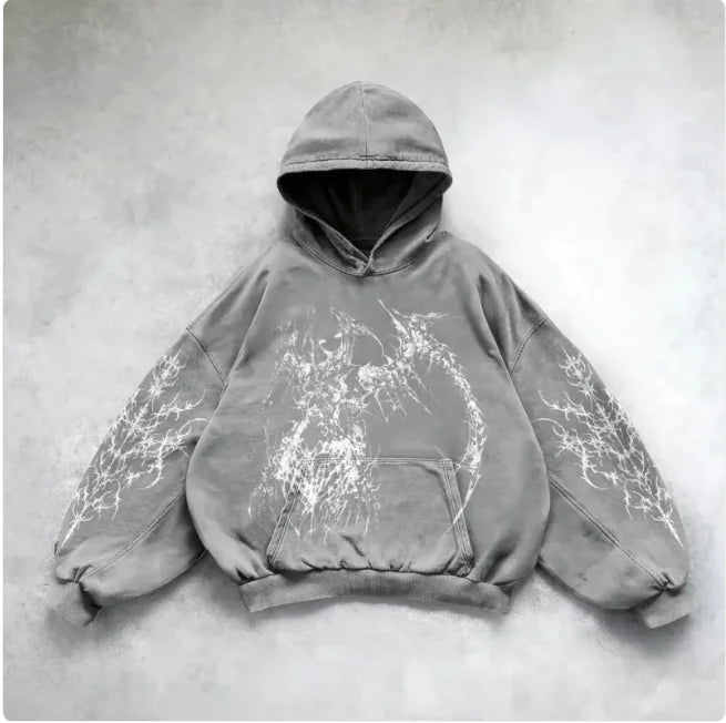 Metro Edge Y2K Hoodie Art Sweatshirt