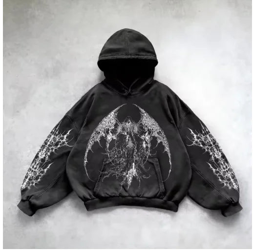 Metro Edge Y2K Hoodie Art Sweatshirt