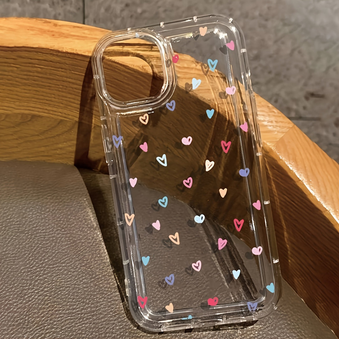 Air Cushion Phone Case – Colorful Love Pattern