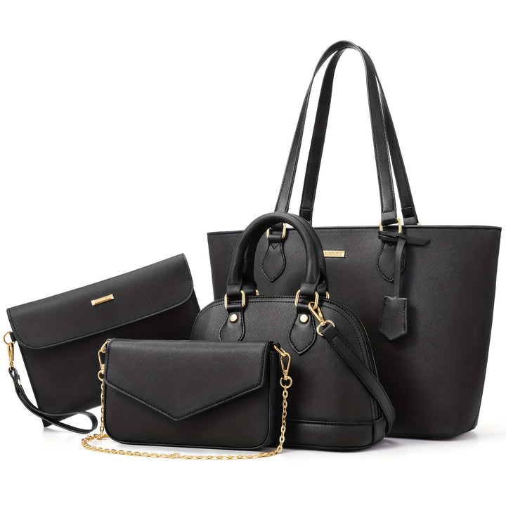 Bagsure 4-Piece Fashion Handbag Set