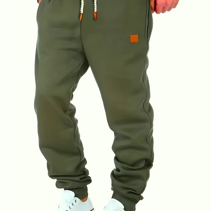 Men's Winter Fall Drawstring Sweatpants, Casual Joggers With Pockets For Running Jogging