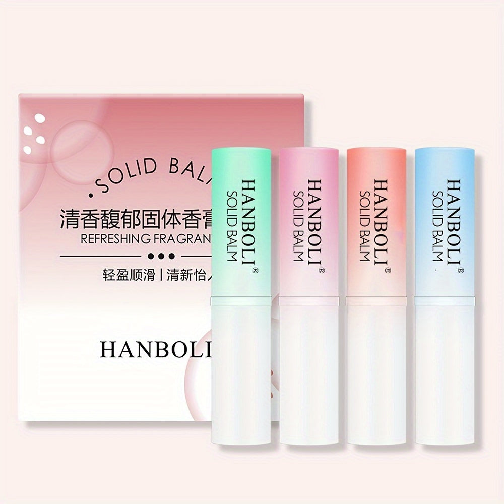 Solid Perfume For Women, With Water Honey Peach Oolong Tea Cedar Jasmine Scent, Fresh Deodorant And Body Odor Long Lasting Fragrance plant squalane