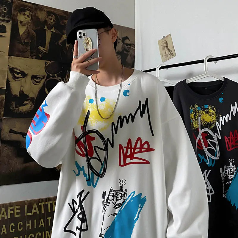Urban Men's Oversized Autumn Sweatshirt