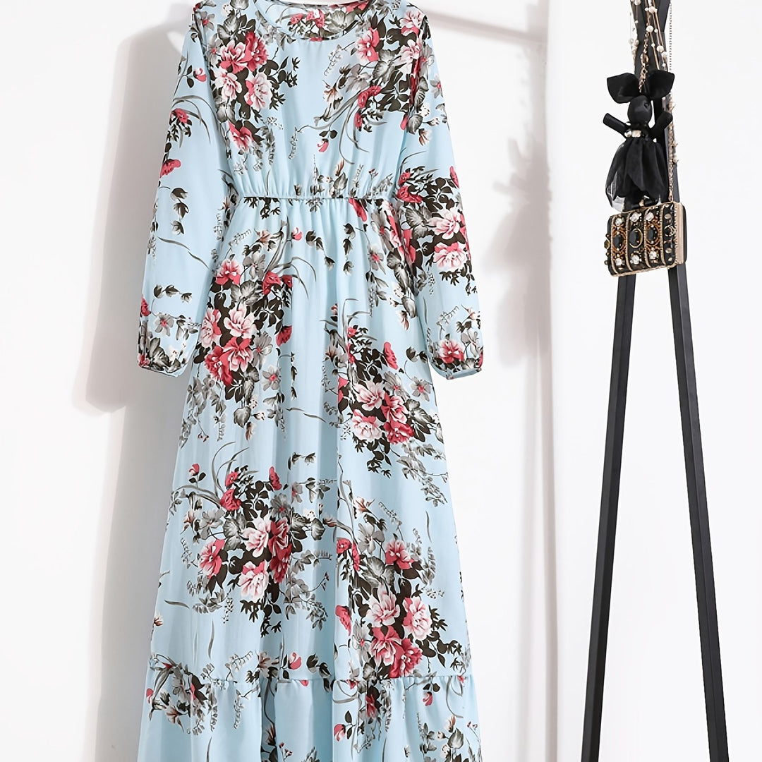 Elegant Floral A-Line Dress