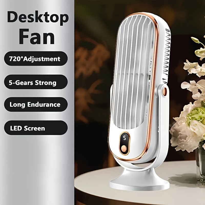 Portable Air Conditioner Fan – 5-Speed Dual Motor