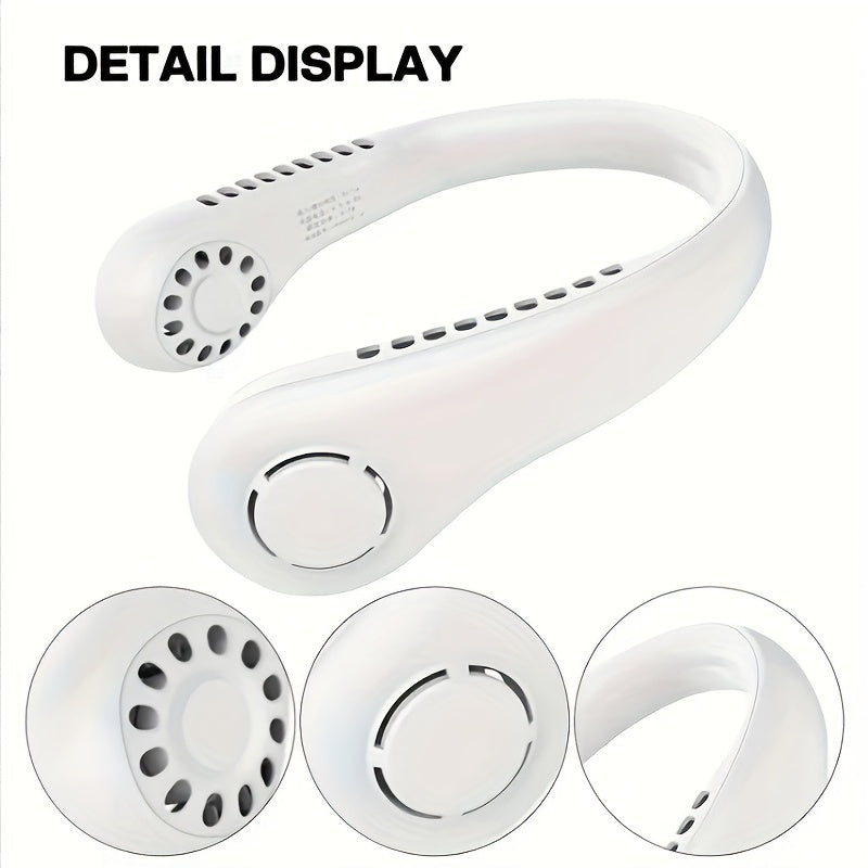 Portable Mini Hanging Neck Fan Power ventilador Bladeless Neckband Fan Air Cooler USB Rechargeable Electric Fans