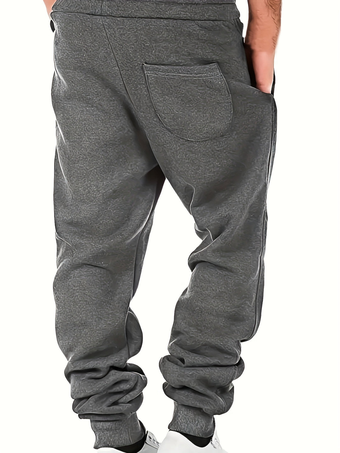 Men's Winter Fall Drawstring Sweatpants, Casual Joggers With Pockets For Running Jogging