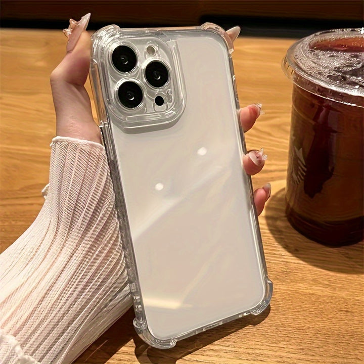 Luxury Original Shockproof Transparent Case For iPhone 15 14 13 12 11 15 Pro Max X Xs Max XR 7 8 14 15 Plus Bumper Cases Clear Back Cover