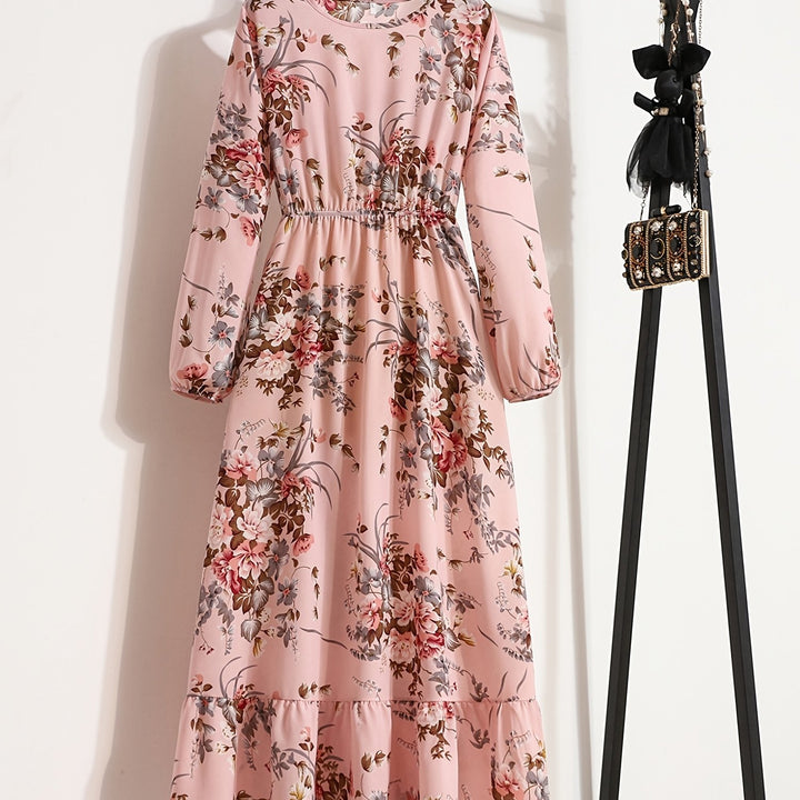 Elegant Floral A-Line Dress