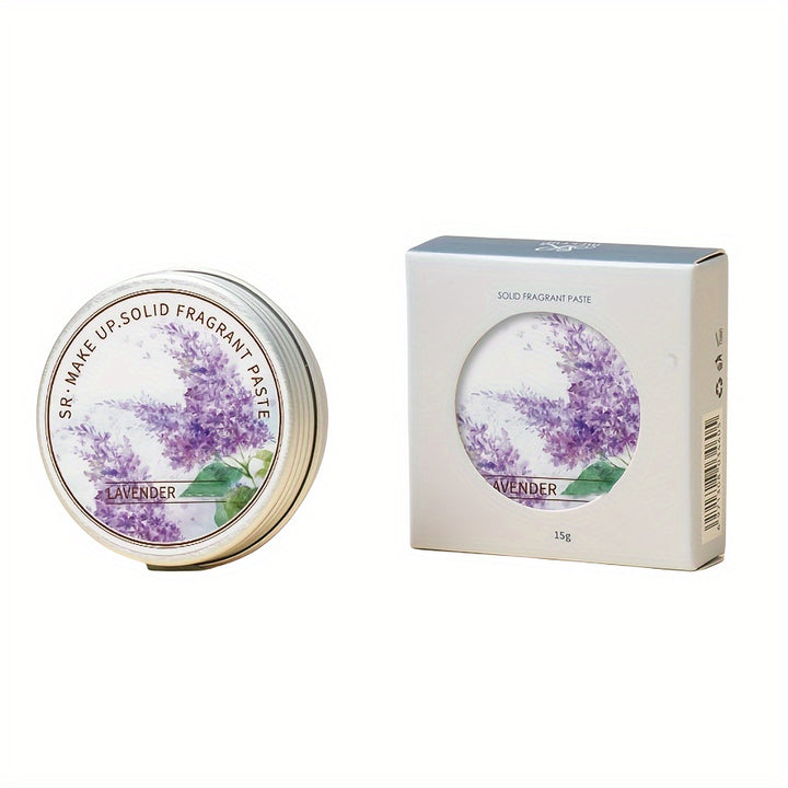 Portable Solid Perfume, Rose, Peony, Lotus, Lavender, Cherry Blossom, Fresh Floral Solid Balm