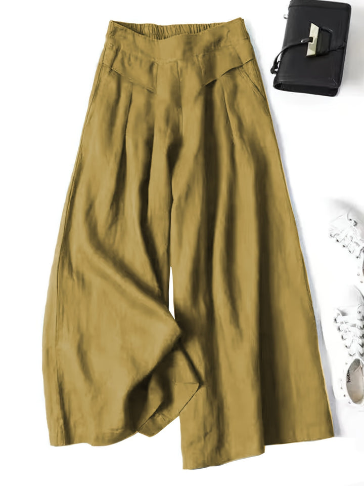 Chic Wide Leg Palazzo Pants - Versatile & Breathable - Perfect for Spring & Summer, Stylish Comfort for Women’s Casual and Work Wardrobe