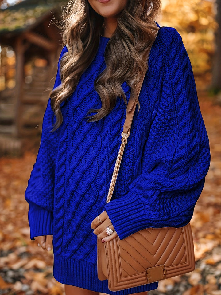 Cable Knit Sweater Dress