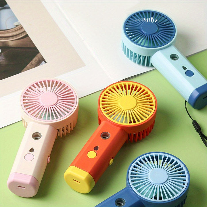 Portable Air Conditioner, MiNi USB Evaporative Air Conditioner Fan, Cordless Rechargeable Personal Fan, Cooling Air Humidification Spray Fan Silent Water Cooling Fan