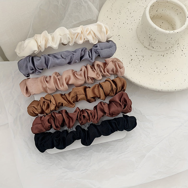 Silky Scrunchies Set – Women Hair Ties