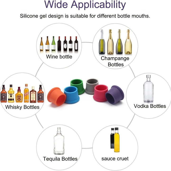 Reusable Silicone Wine Stoppers – Seal & Preserve Bottles