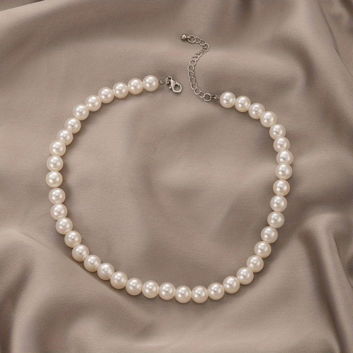 Korean Style Versatile Pearl Necklace Women's Single Layer Necklace Clavicle Chain