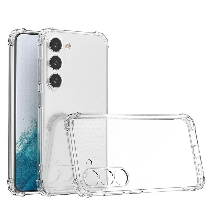 Protect Your Samsung Galaxy with our Transparent Shockproof Phone Case - Perfect Fit for S8/S9/S10/S10 PLUS/S23/S22/S21/S20 FE 5G, Thick Cover, Tempered with Halo, Fits Stand, Protects Privacy - Great Quality Guaranteed!