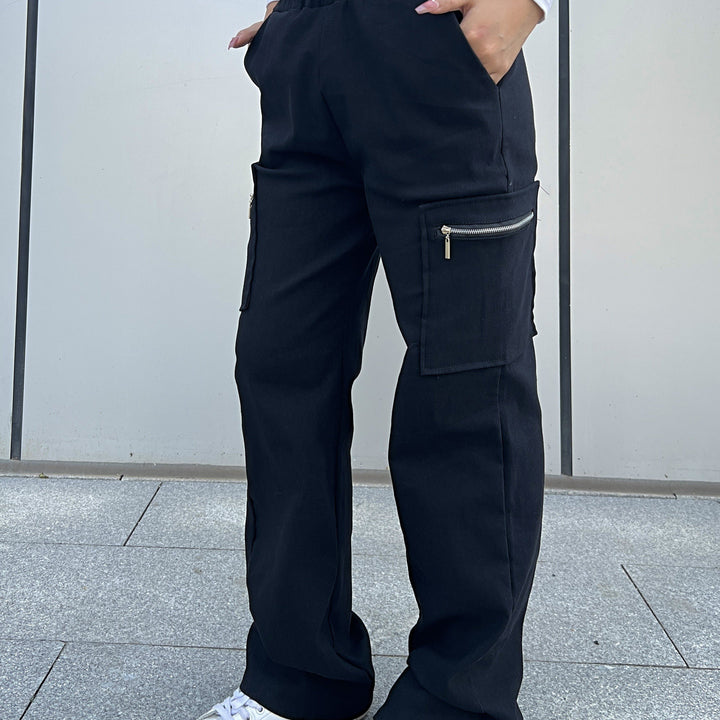 Straight Leg Cargo Pants, Y2K Streetwear Casual Pants, Women's Clothing