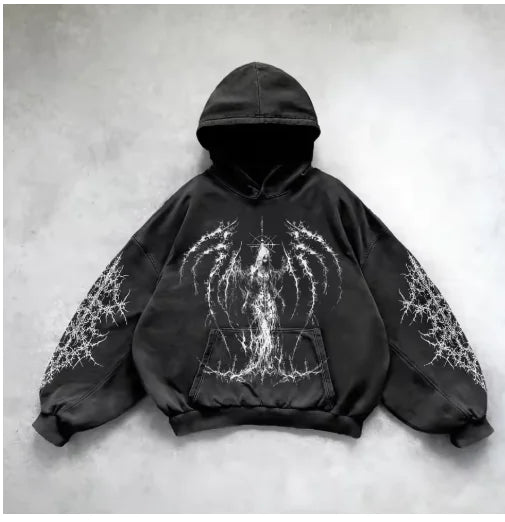 Metro Edge Y2K Hoodie Art Sweatshirt
