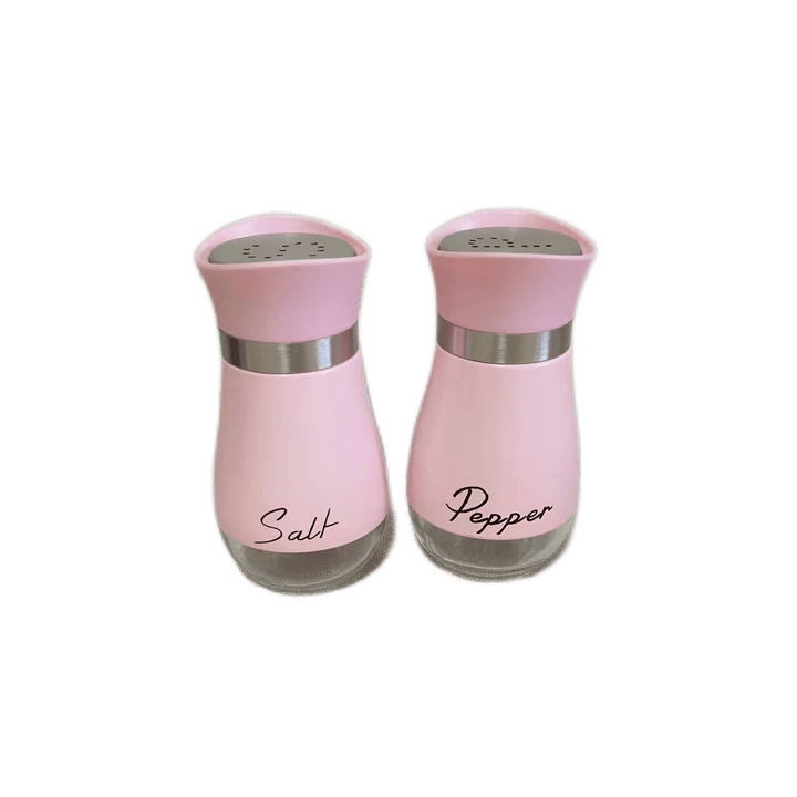 Glass Salt & Pepper Shakers - Stainless Steel Lid, 4 oz