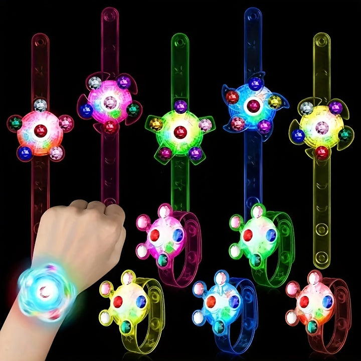 Rotary Gyro Watch Bracelet Toy – Light-Up Kids' Gift