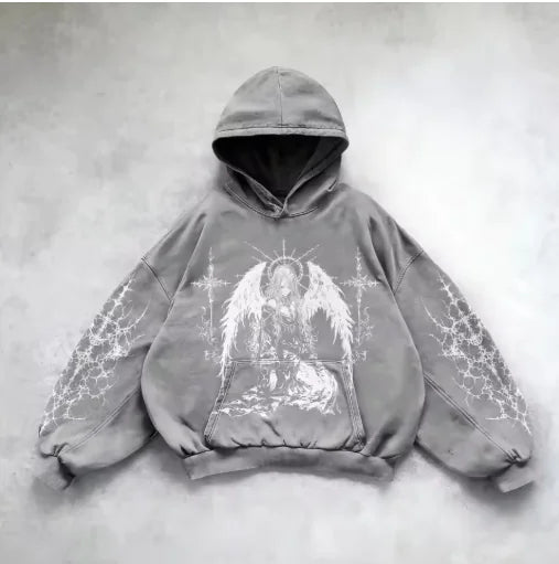 Metro Edge Y2K Hoodie Art Sweatshirt