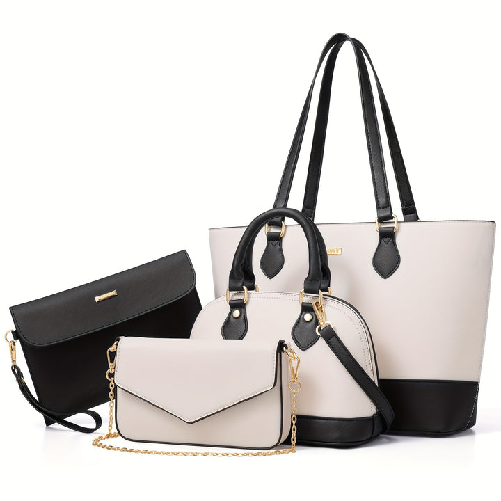 Bagsure 4-Piece Fashion Handbag Set