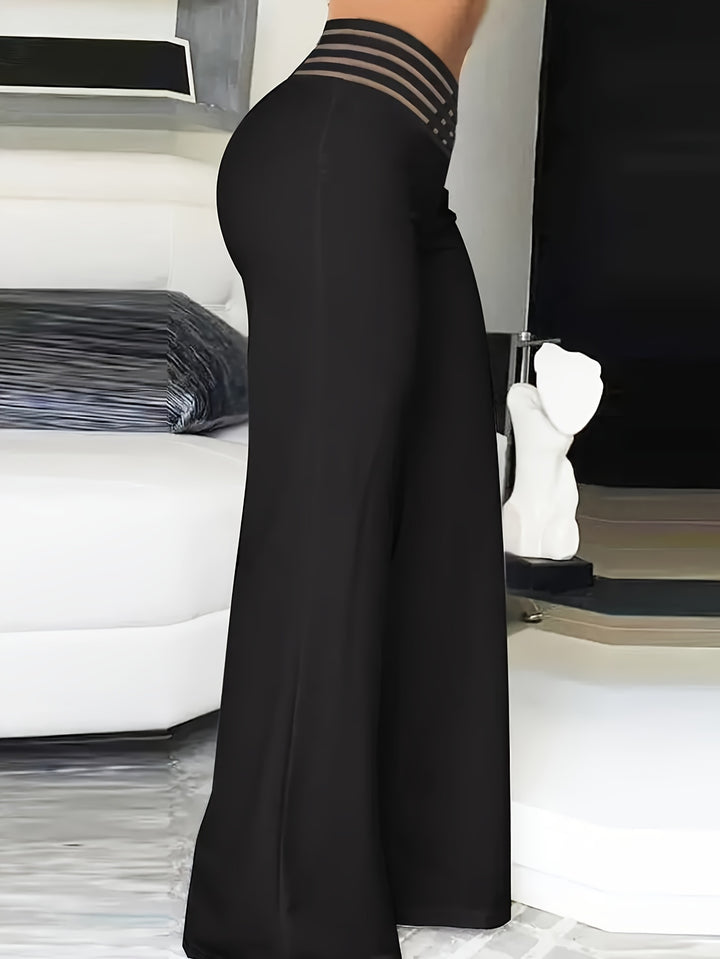 High Waist Wide Leg Pants, Casual Loose Pants For Spring & Summer, Women's Clothing