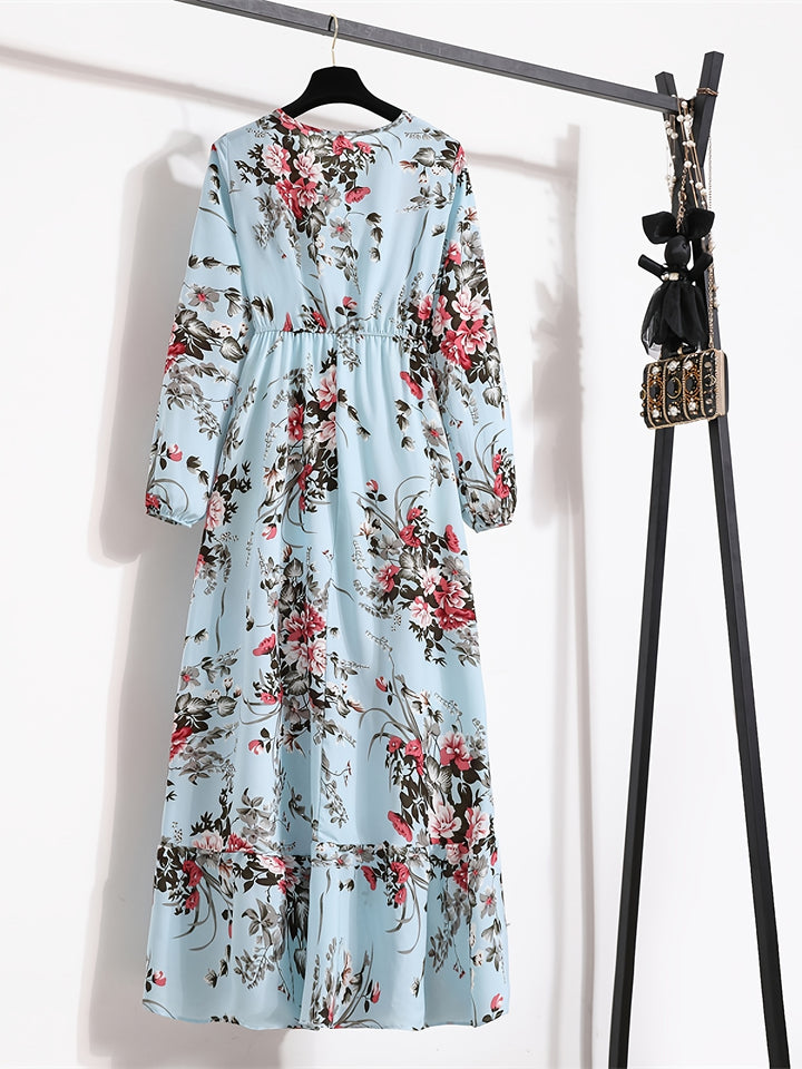 Elegant Floral A-Line Dress