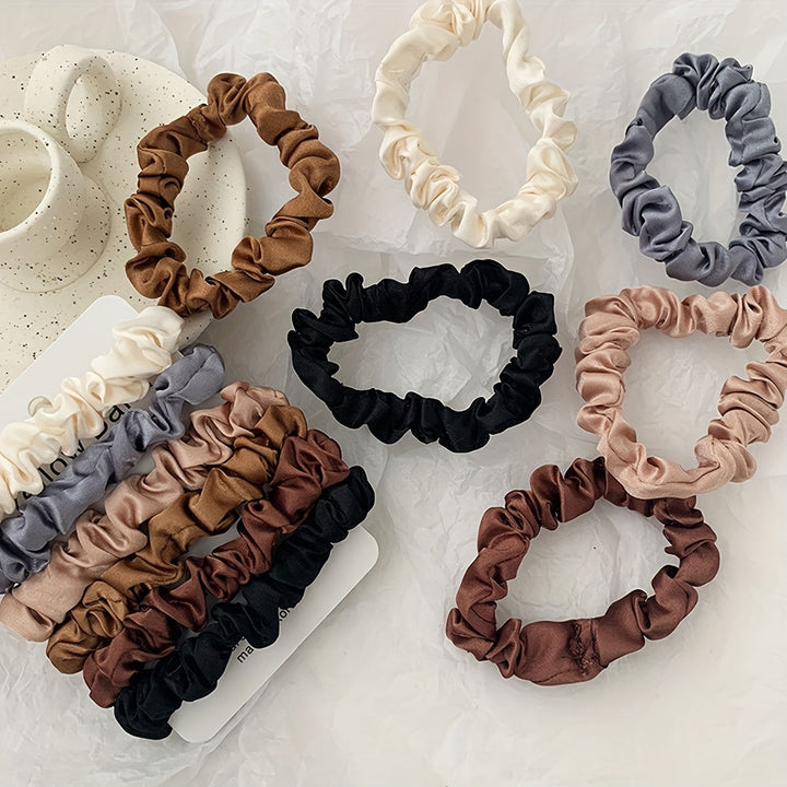 Silky Scrunchies Set – Women Hair Ties