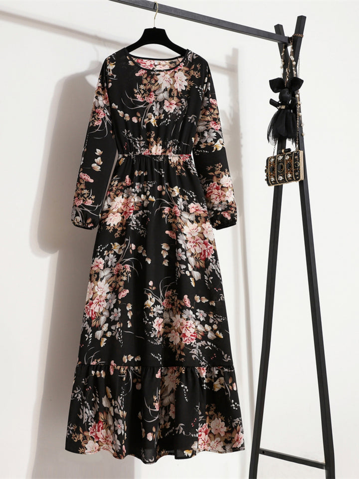 Elegant Floral A-Line Dress