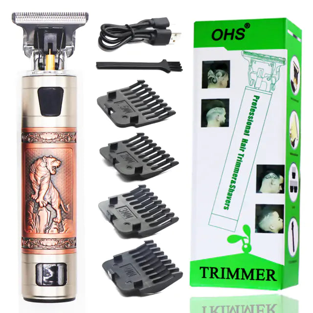 T9 USB Electric Hair Clipper: Rechargeable Trimmer for Men