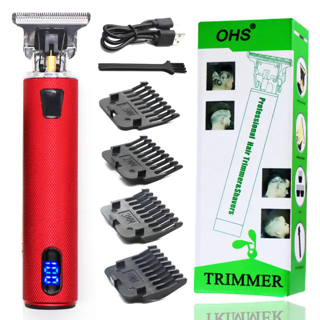 T9 USB Electric Hair Clipper: Rechargeable Trimmer for Men