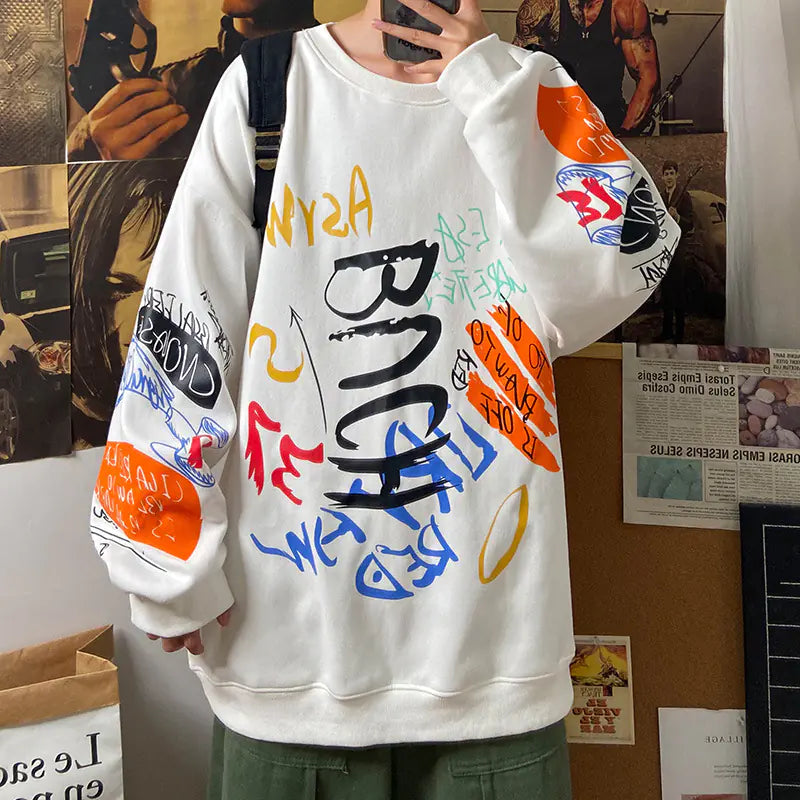 Urban Men's Oversized Autumn Sweatshirt