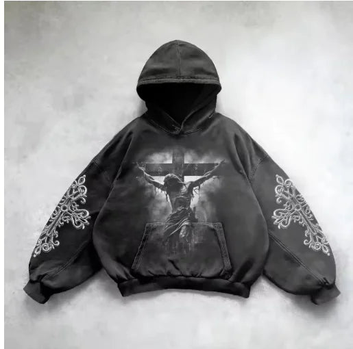 Metro Edge Y2K Hoodie Art Sweatshirt