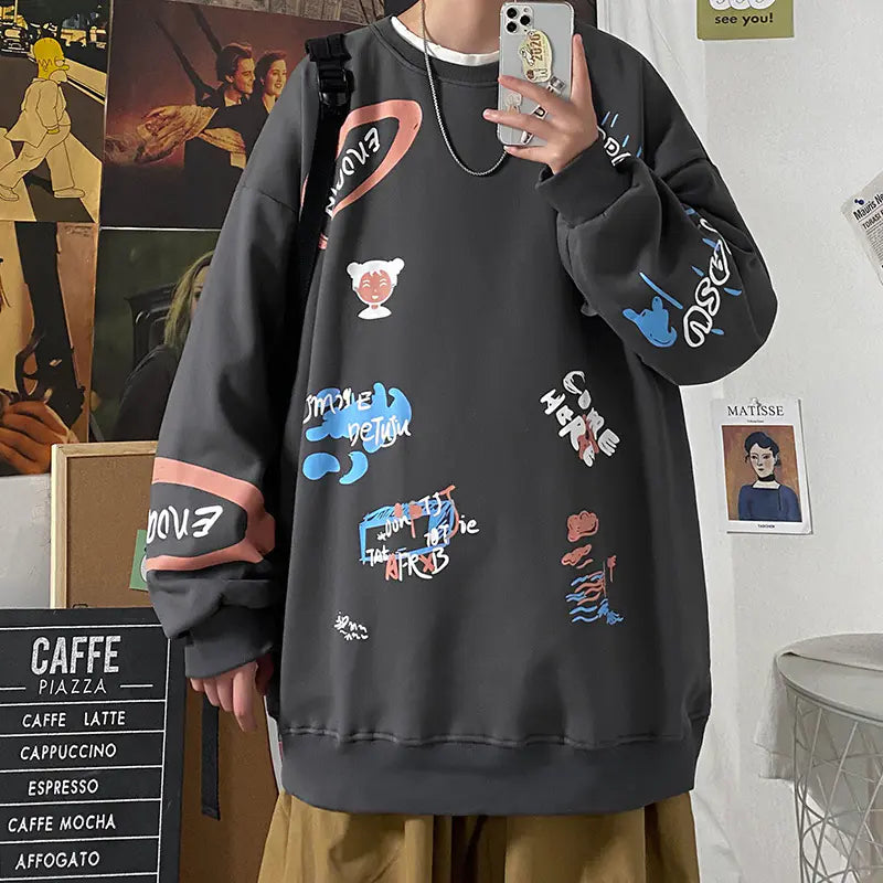 Urban Men's Oversized Autumn Sweatshirt