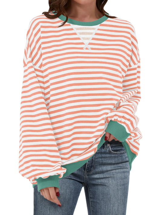 Stripes & Comfort Women's Oversized Sweatshirt