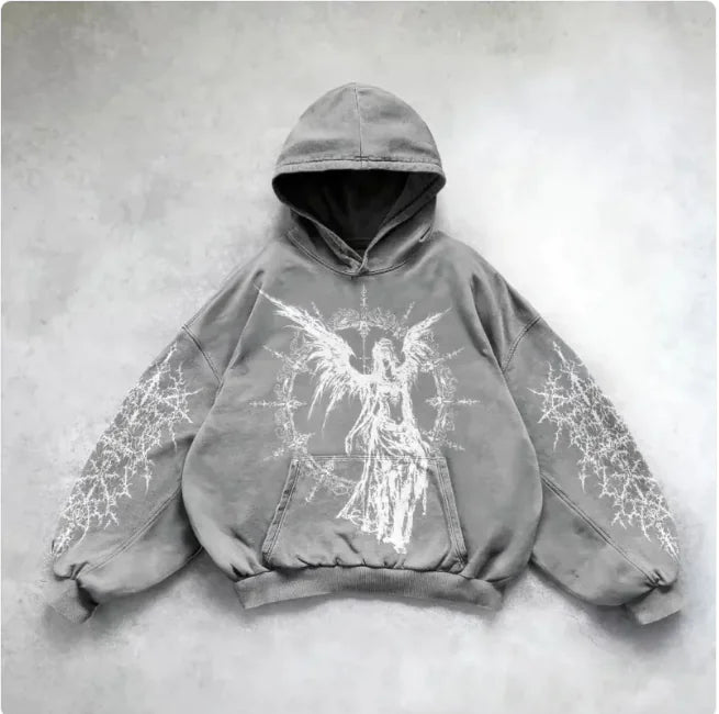 Metro Edge Y2K Hoodie Art Sweatshirt