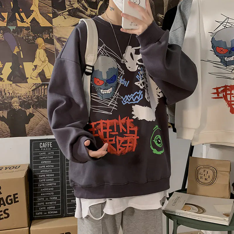 Urban Men's Oversized Autumn Sweatshirt