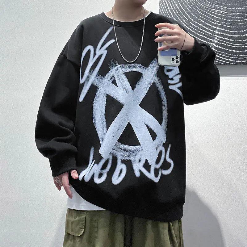 Urban Men's Oversized Autumn Sweatshirt