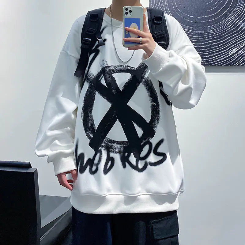 Urban Men's Oversized Autumn Sweatshirt